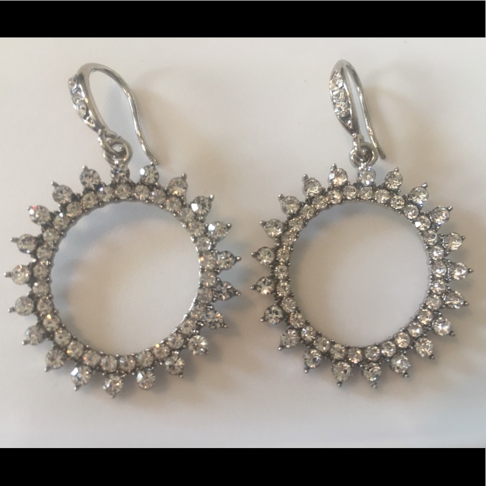 Rhinestone Circle Earrings